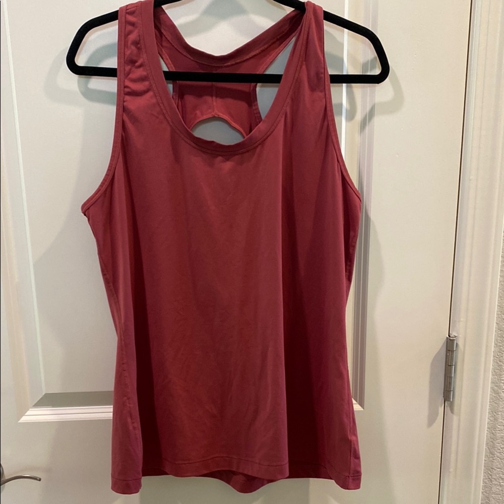 Athleta Racerback Workout Tank - Rose/ Red - Size XL